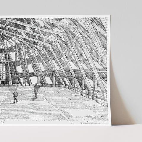 Dockyard Slip 3 Limited Edition Art Print (A4)