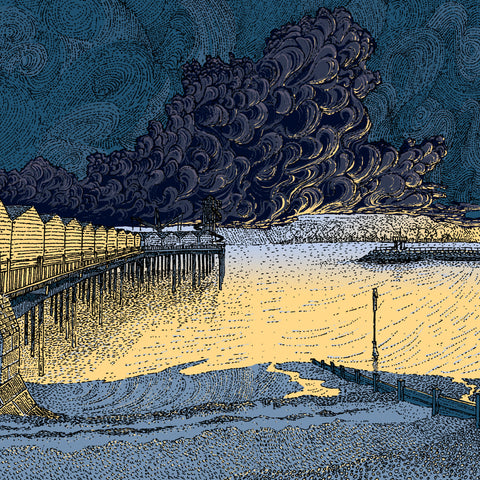 Herne Bay A5 Colour Post Card, Pen & Ink Artwork