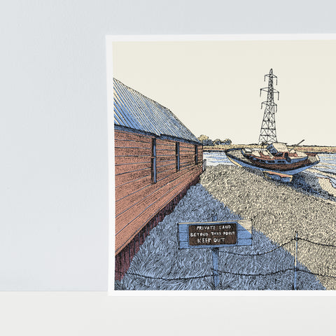 HollowShore Creek Colour Art Print (A4)