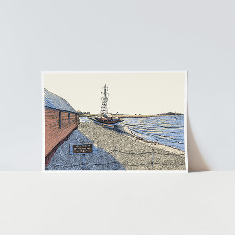 HollowShore Creek Colour Art Print (A4)