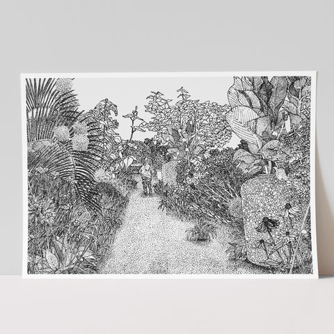 Darren's Garden Limited Edition Art Print (A4)