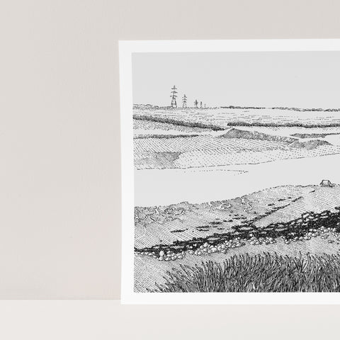 Hollowshore Low Tide Limited Edition Giclee Art Print