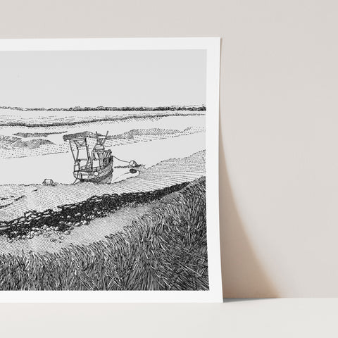 Hollowshore Low Tide Limited Edition Giclee Art Print