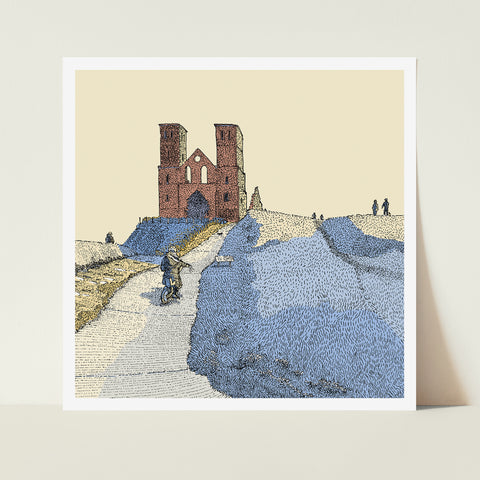 Reculver Bike Ride Colour (Open Edition)